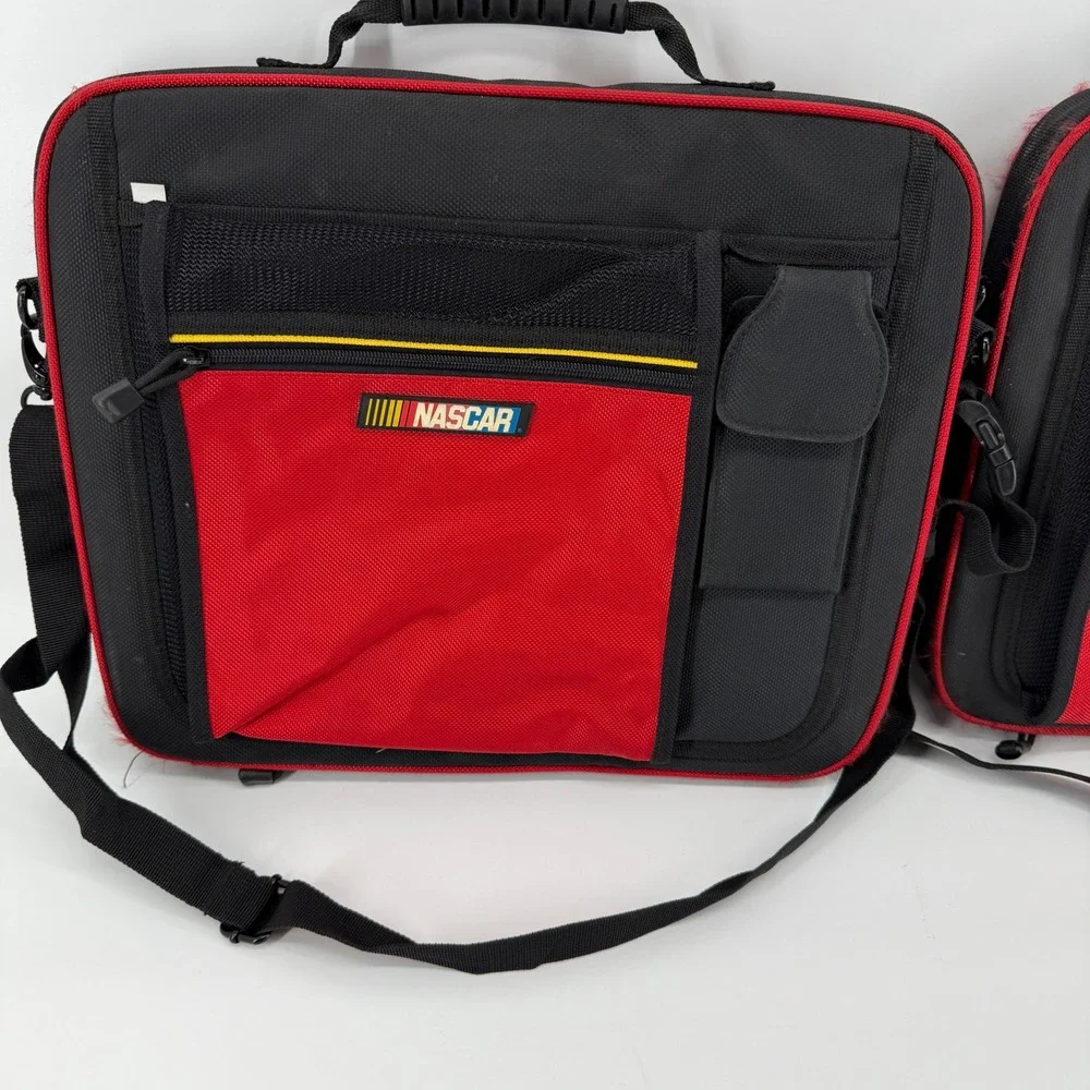 Vintage NASCAR Racing Red Black Stadium seats set of‎ 2